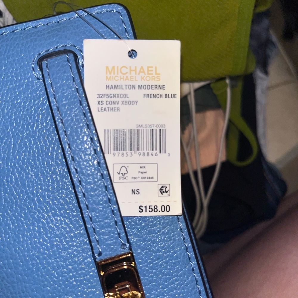 Michael Kors French Blue Leather Bag